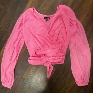 Express Vibrant Pink Blouse